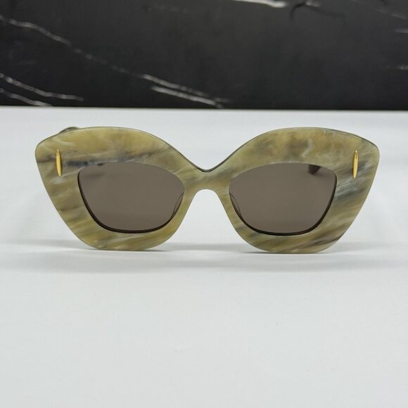 NEW LW40127I 60E LOEWE SUNGLASSES WOMEN GREEN CAT EYE EYEWEAR LOEWE main image 7